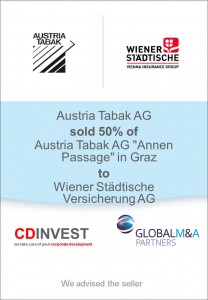 Austria Tabak Unternehmensverkauf