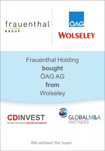 Frauenthal ÖAG Wolseley Akquisition
