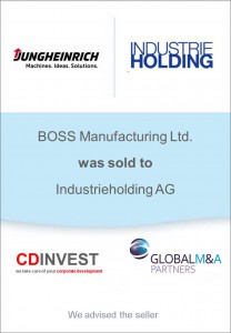 Jungheinrich Industrieholding Unternehmensverkauf