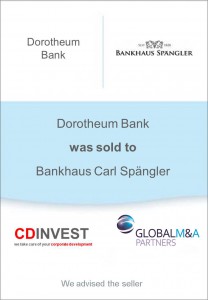 Dorotheum Bank Spängler Unternehmensverkauf