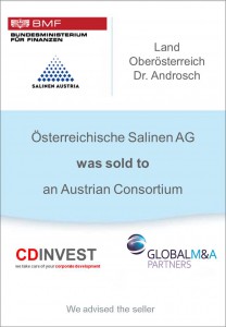 Salinen AG Unternehmensverkauf