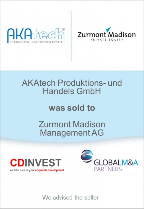 AKAtech Zumont Madson Unternehmensverkauf