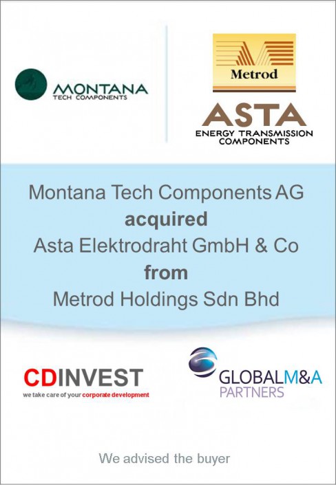 Montana Tech Astat Elektrodraht Unternehmenskauf